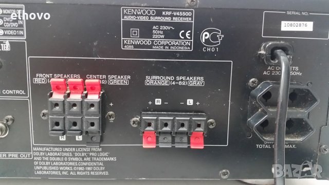 Ресивър Kenwood KRF-V4550D, снимка 6 - Ресийвъри, усилватели, смесителни пултове - 29517368