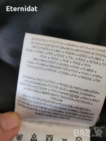 Дълго черно зимно яке с качулка гъши пух , снимка 8 - Якета - 52156603