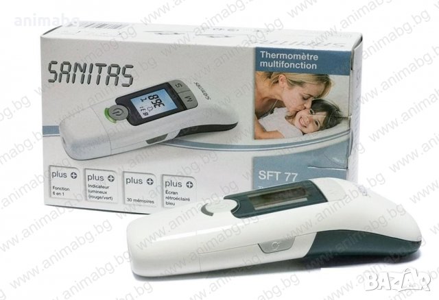 ANIMABG Безконтактен термометър за тяло SANITAS, снимка 3 - Други - 32023535