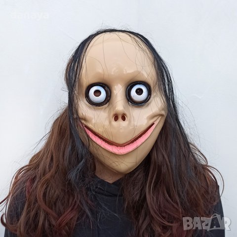 3110 Страшна Halloween маска Момо с коса, снимка 2 - Други - 38113185