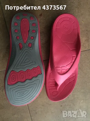 Дамски чехли Aetrex,номер 39, цвят  розов, равна подметка – 3см, снимка 3 - Чехли - 49529503