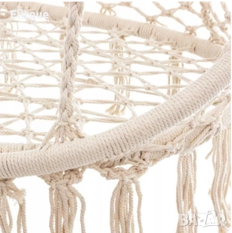 Двойна бежова градинска люлка за двама с възглавници, снимка 7 - Други стоки за дома - 52862515