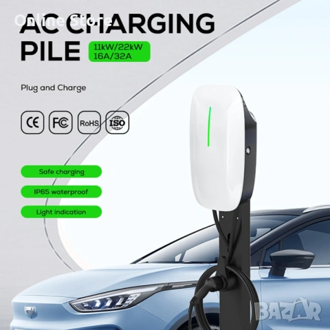 Зарядно устройство Type 2 за електромобил 7kW – 32A, Wi-Fi, 5 м кабел, IP65, снимка 5 - Аксесоари и консумативи - 54176345
