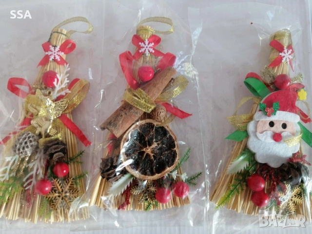 Коледни метли, снимка 3 - Декорация за дома - 52593521