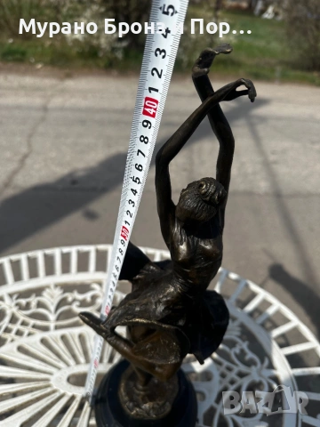 Елегантна бронзова скулптура "Балерина" – Milo, височина 42 см, тегло 3.4 кг, снимка 6 - Антикварни и старинни предмети - 53982547