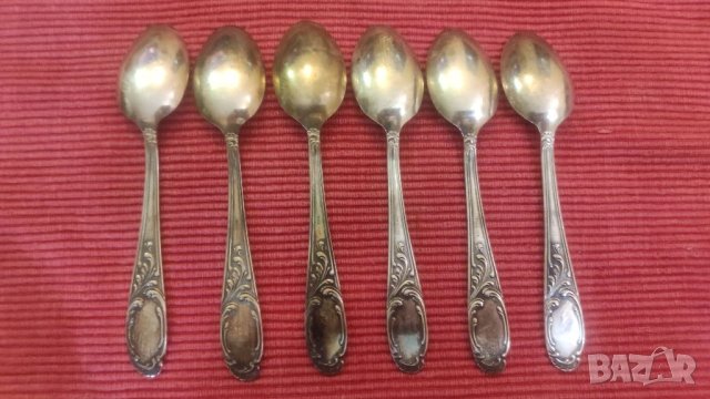 Посребрени лъжички 6 бр, Ebel 120, Solingen. , снимка 2 - Прибори за хранене, готвене и сервиране - 40636845
