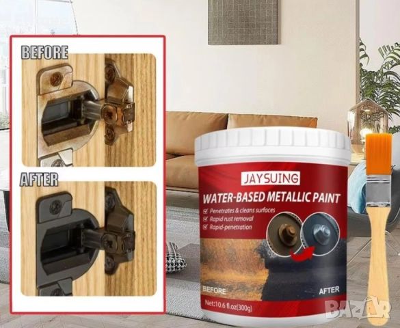 Боя почистваща повърхности и отстраняваща ръжда + четка