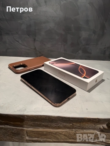 КАТО ЧИСТО НОВ Iphone 16 Pro Max Desert + калъф, снимка 6 - Apple iPhone - 54117116