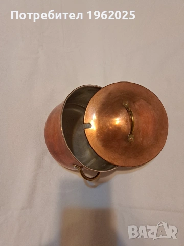 Месингови Тенджера и кутия, снимка 6 - Колекции - 53926662