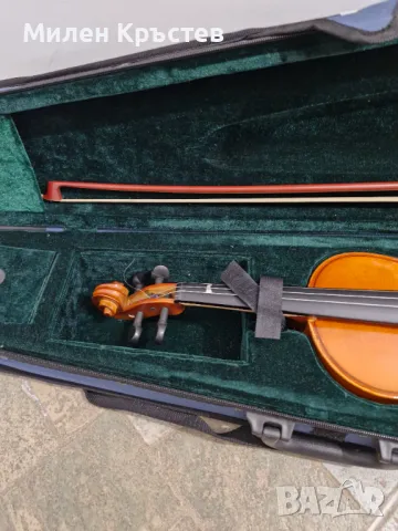 Цигулка 1/2 ,калъф +лъка. Скъсана струна, снимка 2 - Струнни инструменти - 49783145