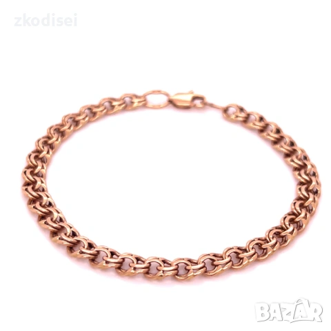 Златна дамска гривна 7,35гр. 18,0см. 14кр. проба:585 модел:32062-1, снимка 2 - Гривни - 53349741