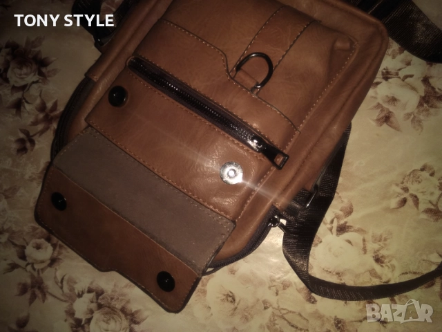 Нова Кожена Мъжка Чанта , снимка 7 - Чанти - 51610569