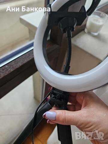  Чисто нов Селфи LED ринг лампа 26 см с трипод и държач

, снимка 6 - Селфи стикове, аксесоари - 54153886