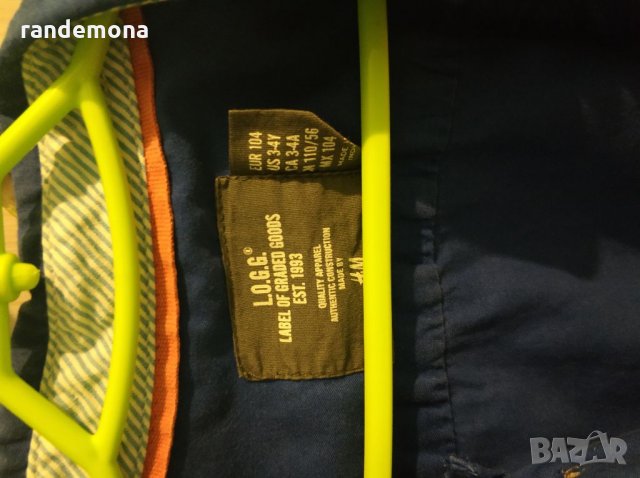 Детска риза H&M размер 104, снимка 2 - Детски ризи - 35627518