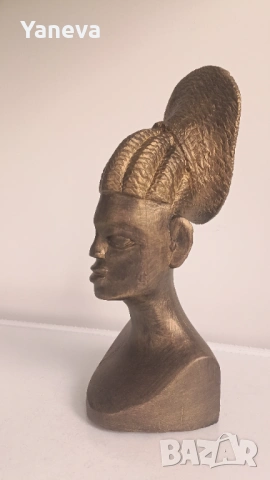 Африканска, самобитна дърворезба с позлата , ръчно изработена. , снимка 6 - Статуетки - 53952932