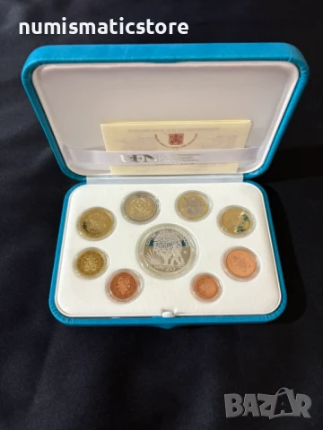 Ватикана PROOF 2019 година - комплектен сет от 1 цент до 2 евро + 20 евро Сребърна монета, снимка 5 - Нумизматика и бонистика - 50812872