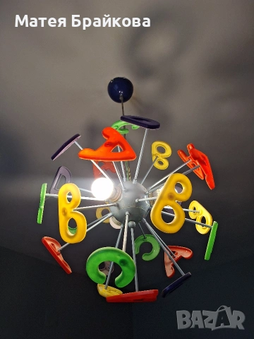 Детски абажур с букви , снимка 2 - Детски нощни лампи - 54062120