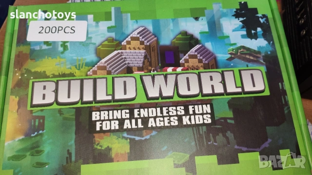 Комплект магнитни кубчета Minecraft, магнитни тухлички, минерален парк, 200,100,50бр., снимка 3 - Конструктори - 53090654