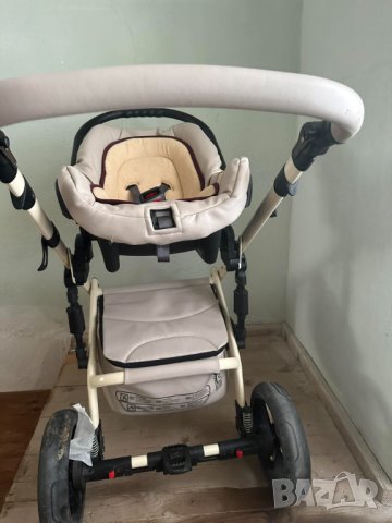 Детска количка Kuga 3 в 1 цвят бежов, снимка 7 - Детски колички - 42304123