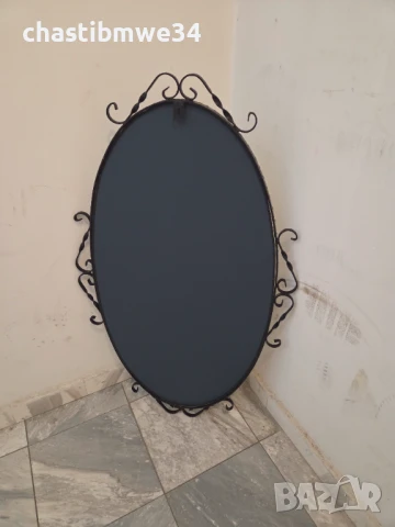 Огледало в рамка от ковано желязо, снимка 4 - Други - 51320877