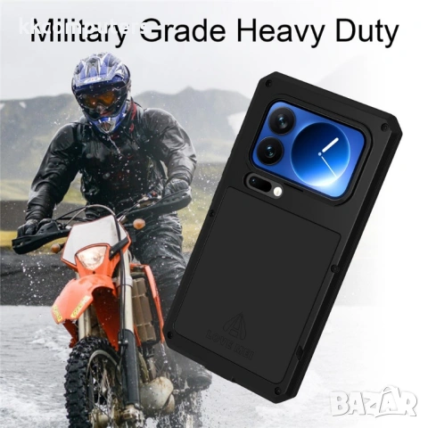 LOVE MEI Защитен Калъф за Xiaomi 17 Pro - Метал+Силикон, С винт, Стъкло, 6 цвята, снимка 4 - Калъфи, кейсове - 53888603