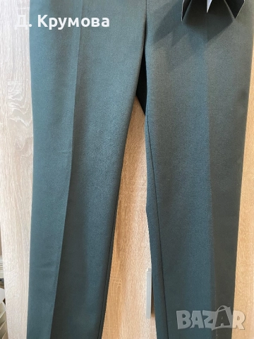 ДАМСКИ Нов Дика ПАНТАЛОН С РЪБ, ЦВЯТ ТЪМНО КАКИ, снимка 5 - Панталони - 52301198