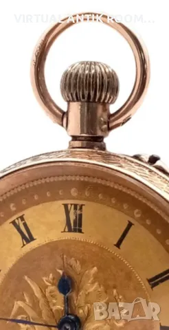 Златен джобен часовник 1918г, снимка 3 - Антикварни и старинни предмети - 48231476