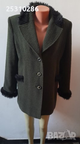Палто в масленост зелен цвят, снимка 1 - Палта, манта - 42700825