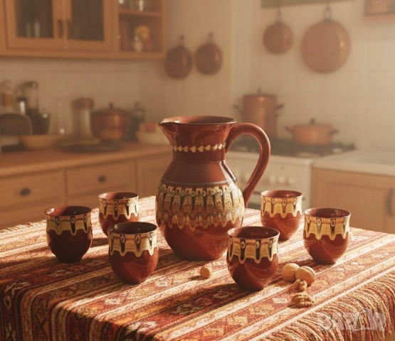 Винтидж сервиз за вино 