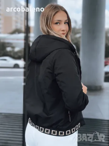 Дамско бомбър яке с качулка SELENE, 2цвята , снимка 5 - Якета - 49319402