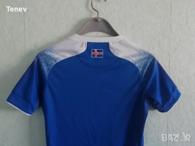 Исландия оригинална футболна тениска фланелка Iceland Errea , снимка 4 - Тениски - 47667799