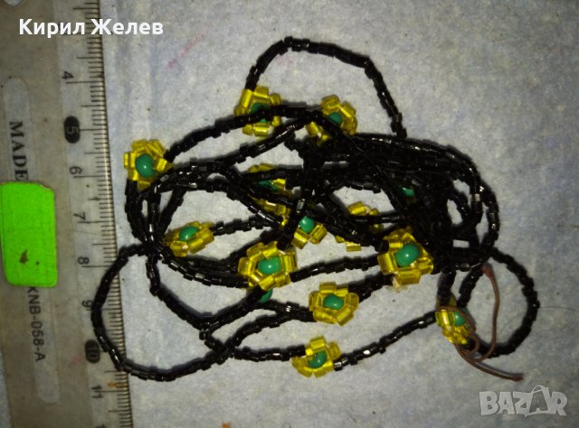 НЕЖНА МЪНИСТЕНА ФЛОРАЛНА ОГЪРЛИЦА КОЛИЕ РЪЧНА ФЕШЪН АРТ ИЗРАБОТКА 26566, снимка 8 - Колиета, медальони, синджири - 42082363
