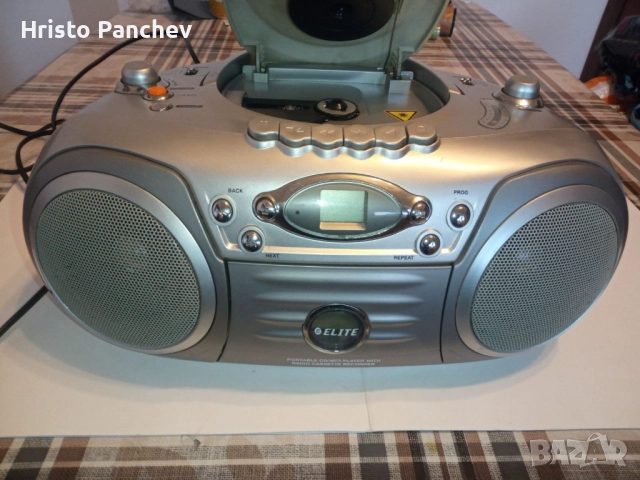 Радиокасетофон + СД "ЕЛИТ", снимка 3 - Радиокасетофони, транзистори - 52738495