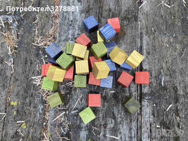 Дървени разноцветни кубчета, снимка 11 - Конструктори - 35384968