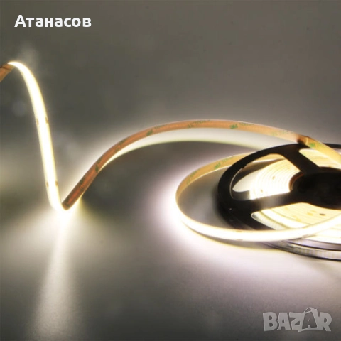 Лед лента за мебели 30 метра, непрекъсната светлина,  12V - COB352, снимка 4 - Лед осветление - 51525154