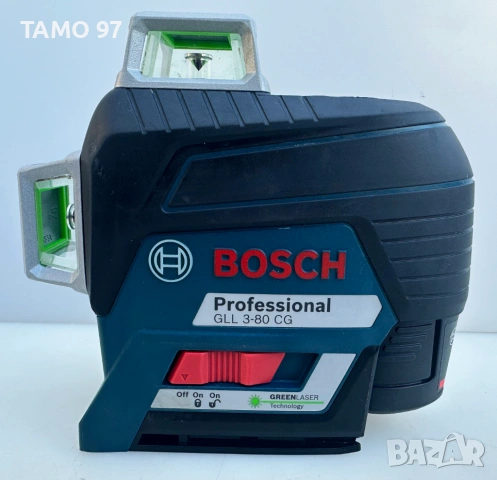 Bosch GLL 3-80 CG - Линеен лазерен нивелир със зелен лъч перфектен!, снимка 4 - Измервателни инструменти - 53036688