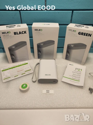 Nelko P21 Bluetooth етикетен принтер – безжичен и преносим, снимка 1