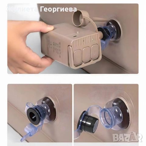 надуваем диван за двама , снимка 6 - Дивани и мека мебел - 53069176