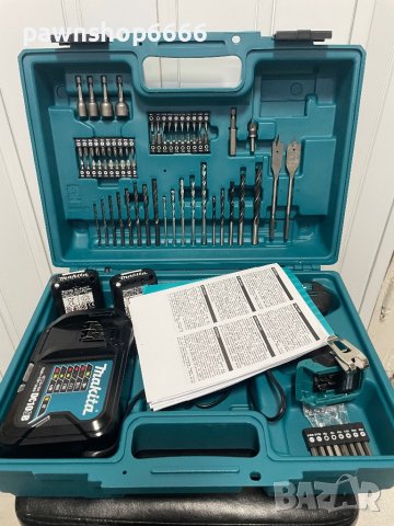 Винтоверт Makita HP333D с куфар пълен комплект накрайници, снимка 3 - Други инструменти - 42634115