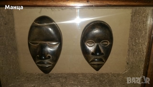 Африкански Дан маски 2 броя, снимка 7 - Антикварни и старинни предмети - 31299113