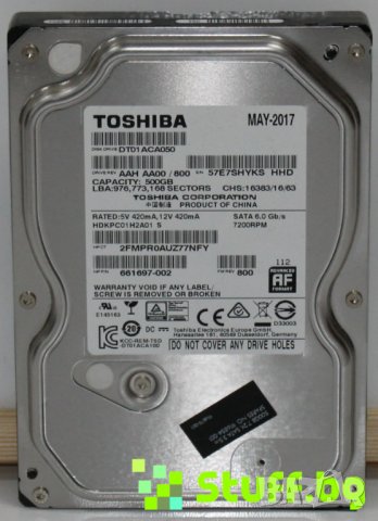 Твърди дискове/HDD 3.5 500GB за компютър WD,Toshiba,Seagate, снимка 4 - Твърди дискове - 44158292