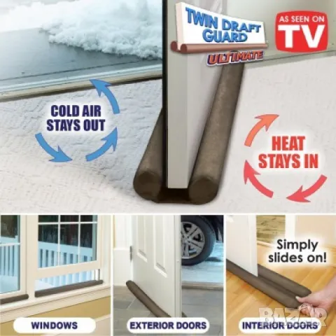 Двоен изолиращ стопер за врата , снимка 6 - Други стоки за дома - 50381360