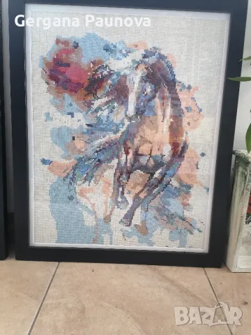 Трио - абстрактни коне, снимка 4 - Декорация за дома - 48876551