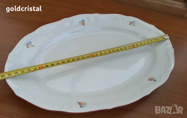 Стар български порцелан Изида плато сосиера 