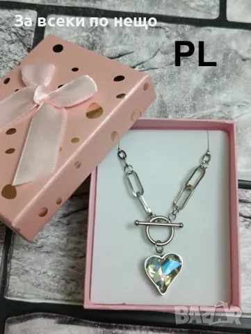 Масивно колие от неръждаема стомана с голям циркони сърце + подаръчна кутия Код P130, снимка 5 - Колиета, медальони, синджири - 49335724