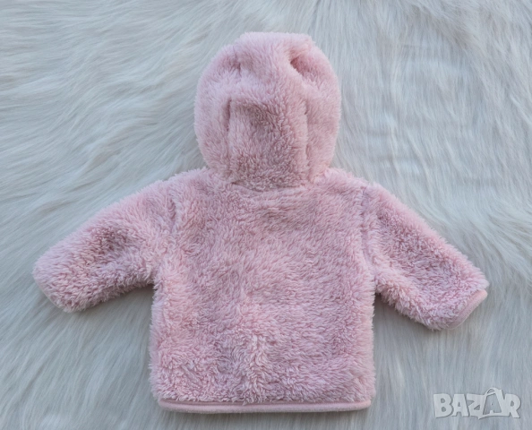 Бебешки пухен суичър за новородено, снимка 10 - Жилетки и елечета за бебе - 53911433