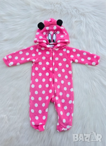 Поларен ромпър Мини Маус 0-3 месеца