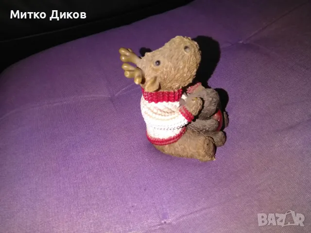Скулптурка еленче Канада нова Н-8см на 6 см, снимка 2 - Декорация за дома - 49799660