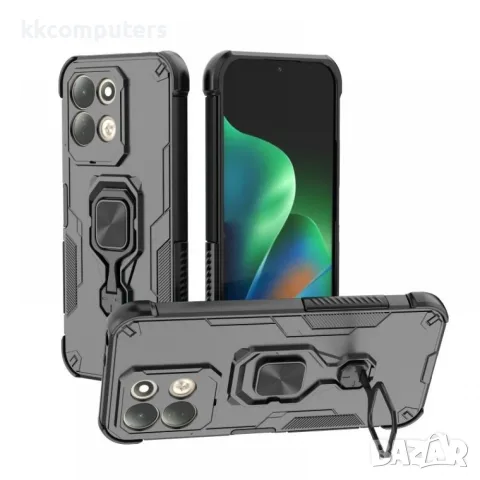 WANLONFENG за Xiaomi Redmi 17 5G / 4G PC + TPU Калъф със Стойка и Стъклен Скрийн Протектор