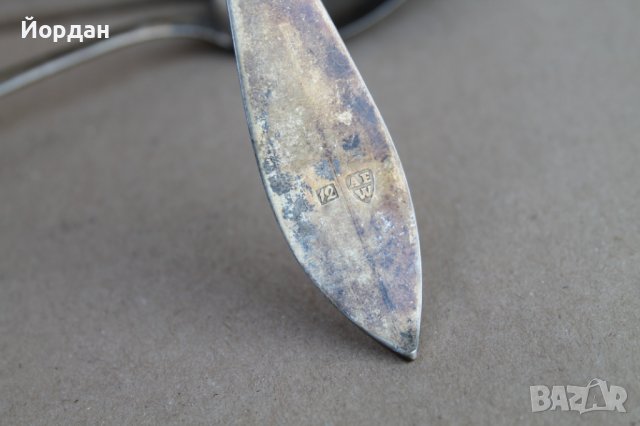 2 броя сребърни лъжици , снимка 9 - Антикварни и старинни предмети - 42155120